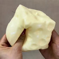 Jumbo Cheese Stress Ball — Oversized Squeezable Desk Toy